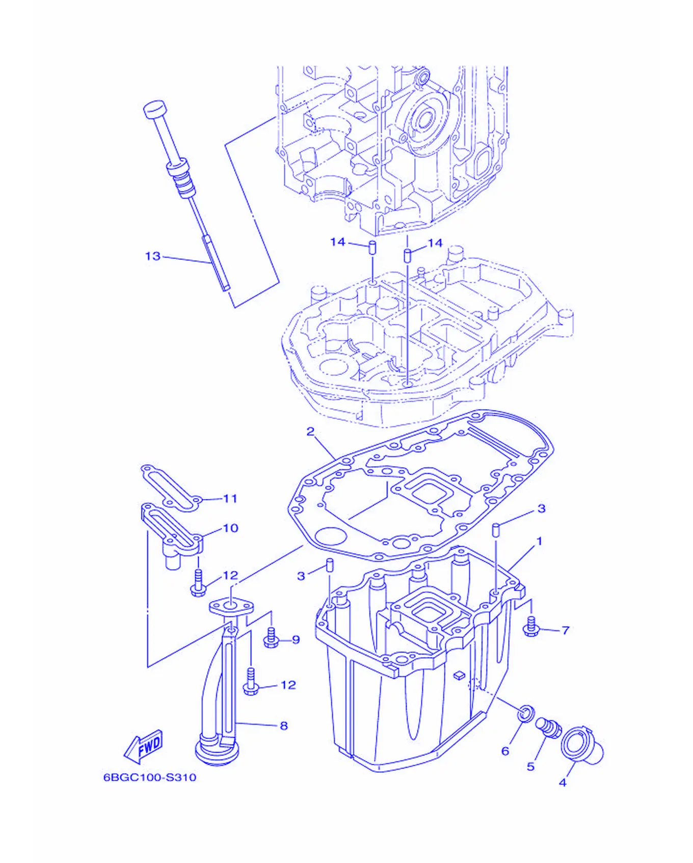 オイルパン爆炸图